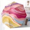 1pc Abstract Waves Automatic Open 8-Rib Windproof Umbrella, Travel & Commuting, Suitable for All Seasons