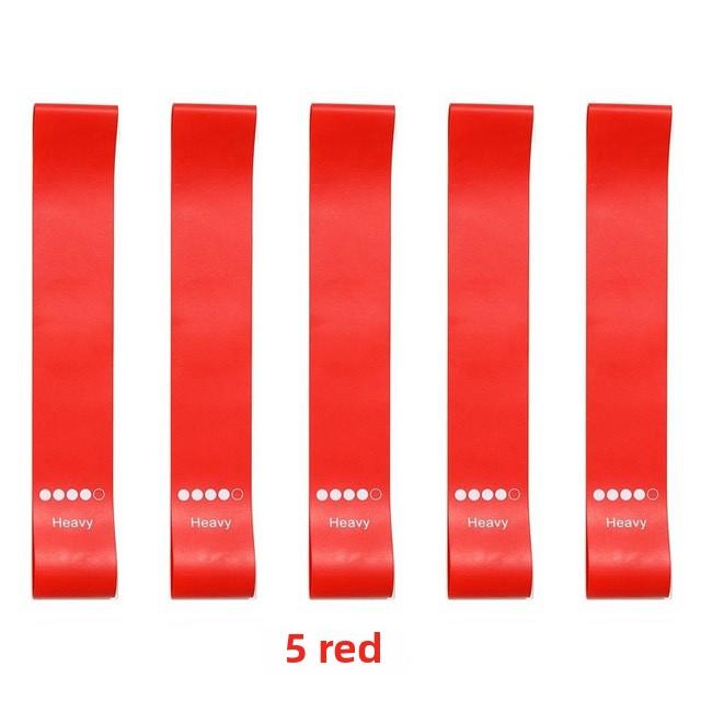 Hot Five-piece TPE Resistance Band Squat Hips Slim Legs Slim Arms Shape Perfect Body Yoga Tension Band Elastic Loop