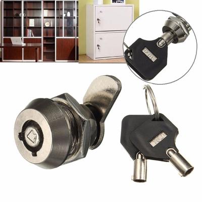 High Quality Security W/2 With 2 Keys 16-30mm Drawer Locker Home Hardware Cam Lock Mailbox Lock