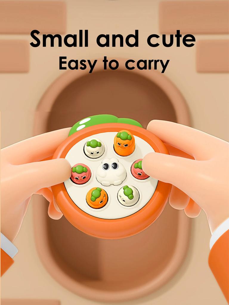 Mini 1Pcs Whack A Mole Game Hand Eye Coordination Educational Toy For Kids Random Color Finger Pinch Stress Easing