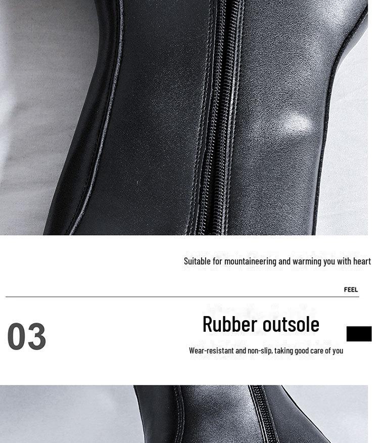 Autumn 2024 Men's Trendy Thick-Sole High-Top Chelsea Martin Boots