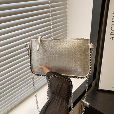 Small Bag Women's Armpit Bag New Women's Fashion Versatile Shoulder Messenger Bag Texture Chain Small Square Bag