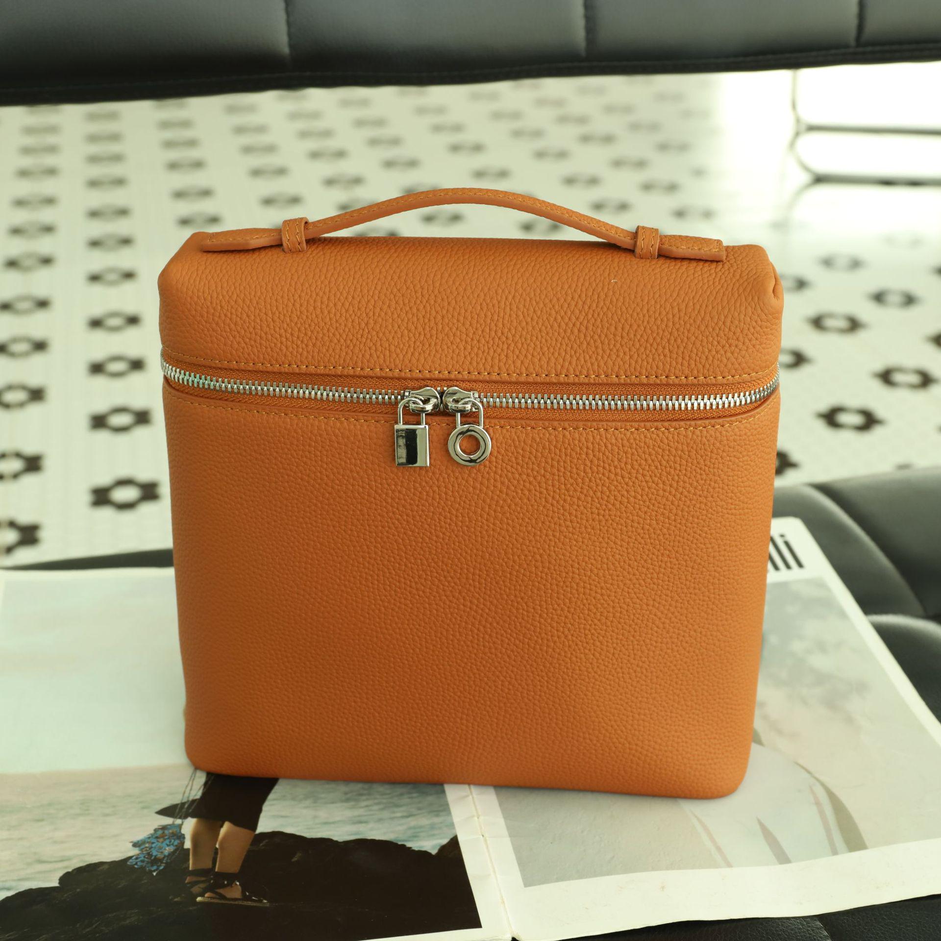 Genuine Leather Women s Commuter Backpack & Lunch Box 24x10x22 CM