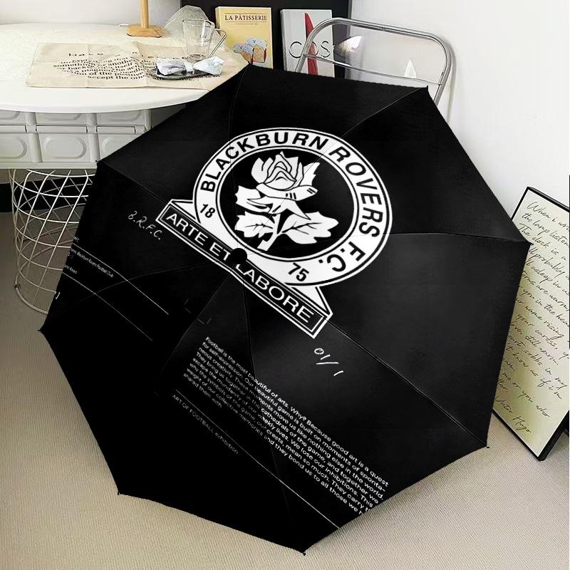 Blackburn Rovers  Umbrella Folding umbrella, automatic umbrella 8-Frame for Travel, camping Use Gift for Halloween Christmas
