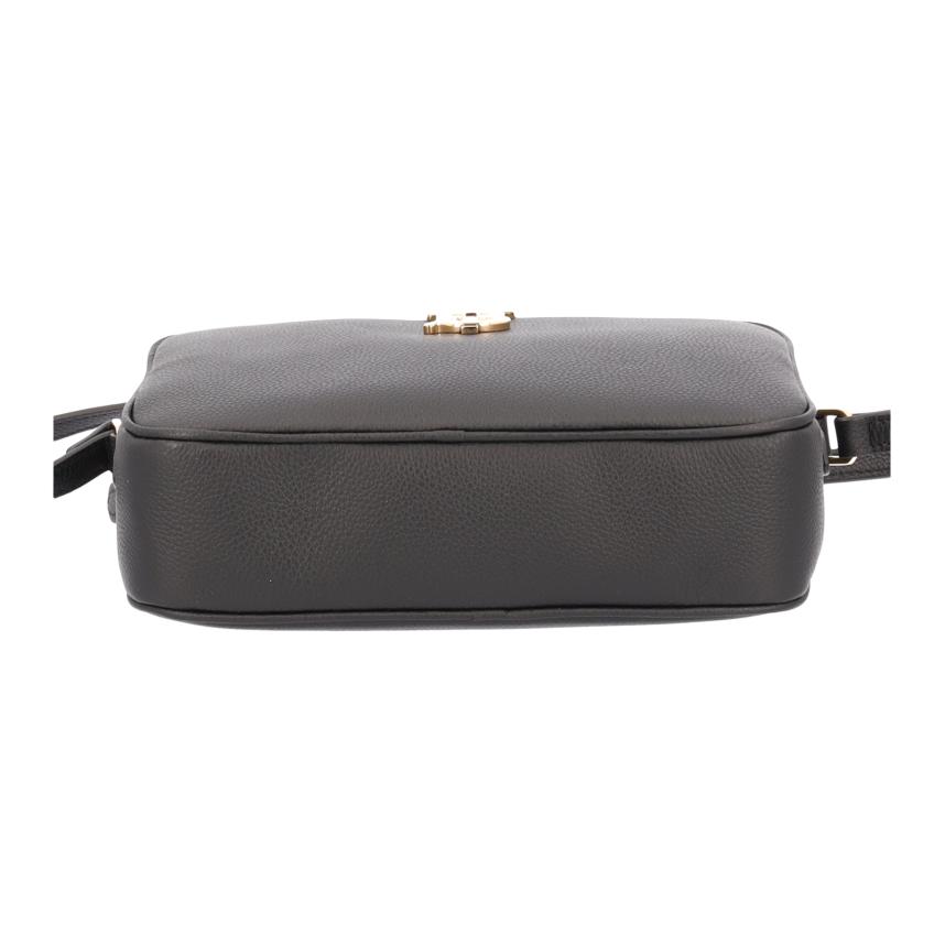 Burberry Iconic Logo Leather Camera Bag Women Shoulder Bag Black 80751581