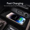Car Wireless Charger Pad Stable Fast Charging For VW Atlas Teramont 2018-2020 Center Console Storage Box Decoration Accessories