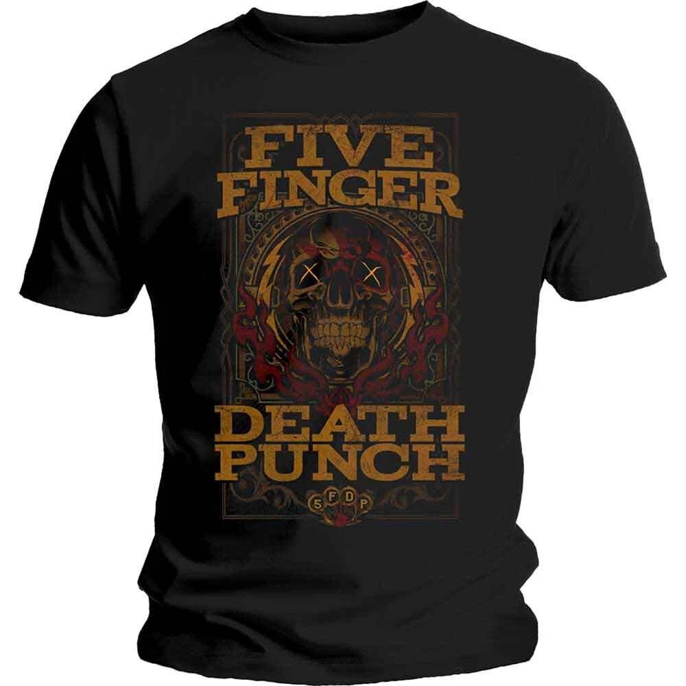 Five Finger Death Punch FFDPTS28MB01 T-Shirt, Black, Small XL