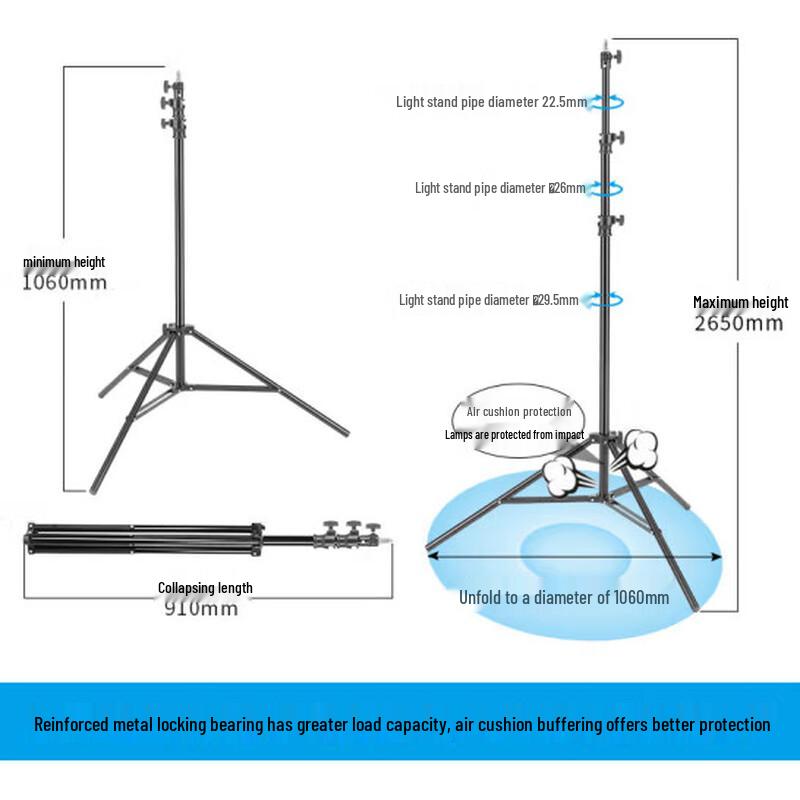 JINBEI Professional Air-Cushioned Photography Light Stand