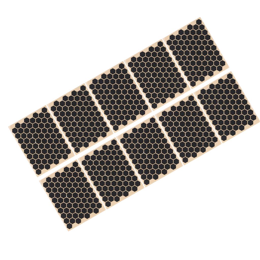 10Pcs Hexagon Grip Decal Sticker Textured Ultra Thin Sweat Absorption Non Slip for Mouse Keyboard Mo