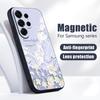 Magnetic For Magsafe Case For Samsung Galaxy S26 Ultra S25 Edge S24 Plus S23 FE S22 A17 A54 A55 A56 A57 5G Oil Painting Flowers Pattern Cover