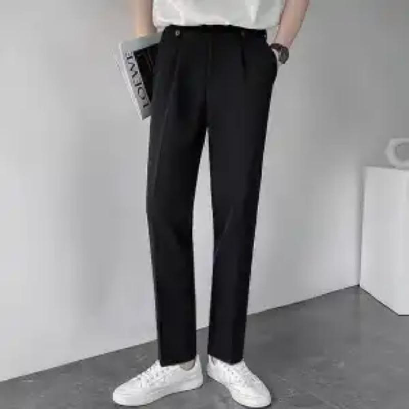Men s High Waist Pleated Tapered Dress Pants 28