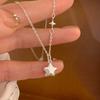 New Arrival 925 Silver Star Necklace for Women , Exquisite Five Pointed Star Collarbone Chain Jewelry Gifts