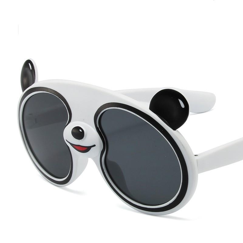 

Fashion Cute Children Cartoon Panda Silicone Sunglasses Outdoor Personality Street Shooting Sunscreen UV Protection Sunglasses