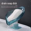 Leaf Design Punch-Free Suction Cup Soap Holder and Drainage Rack