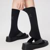 JK Mid Calf Stockings Breathable Split Toe Tube Socks Simple Calf Long Socks  Summer