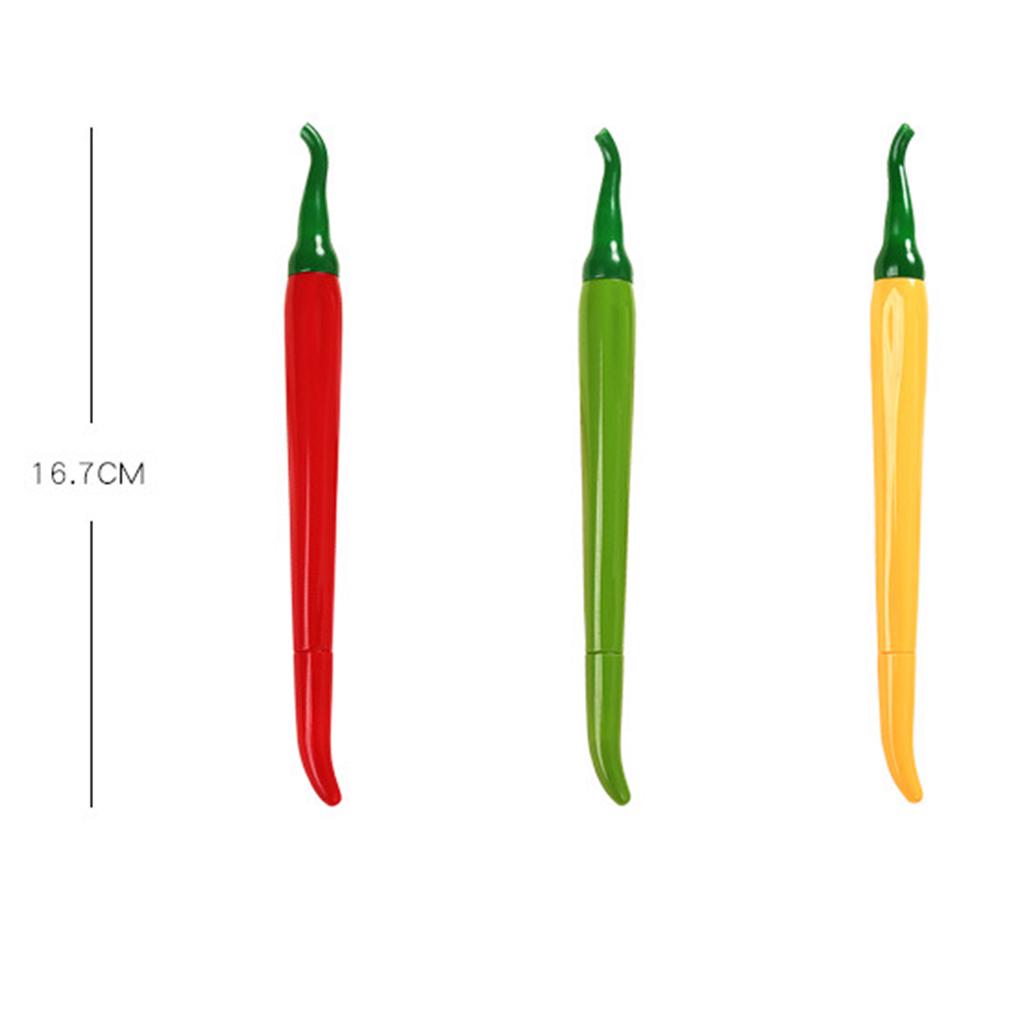Pepper Shape Gel Ink Pen Student 0.5mm Black Refill Writing Signing Pen School Office Supply
