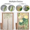 Japanese Style Noren Door Curtains Mountain Izakaya Dining Room Partition Linen Doorway Curtain Kitchen Entrance Half Curtain