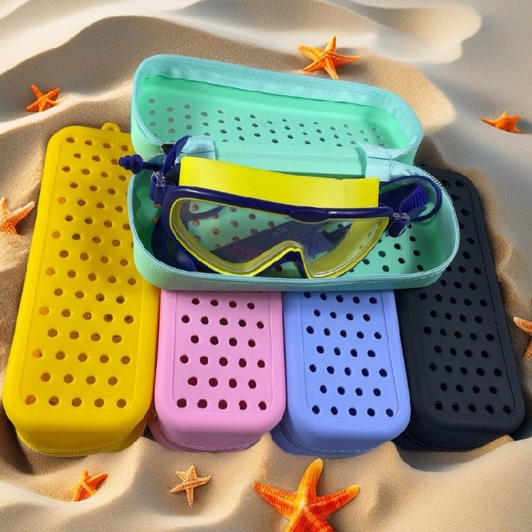 Breathable Mesh Swim Goggles Organiser Eye Glasses Holder Box With Quick Drying Function For Sports Enthusiasts