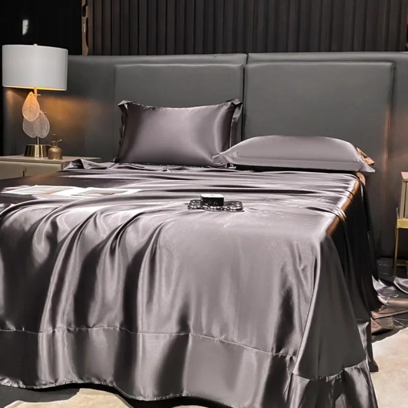 2025 New Summer High-end Silky Smooth Sleeping Naked Silk Quilt, Ice Silk Leopard Print Washed Silk Zebra Printed Tencel Sheet