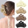 4pcs Retro Floral Hair Clips - Non-Slip, Suitable for Thick and Thin Hair, Hand Wash Only, Floral Hair Accessories | Vintage Hairstyle