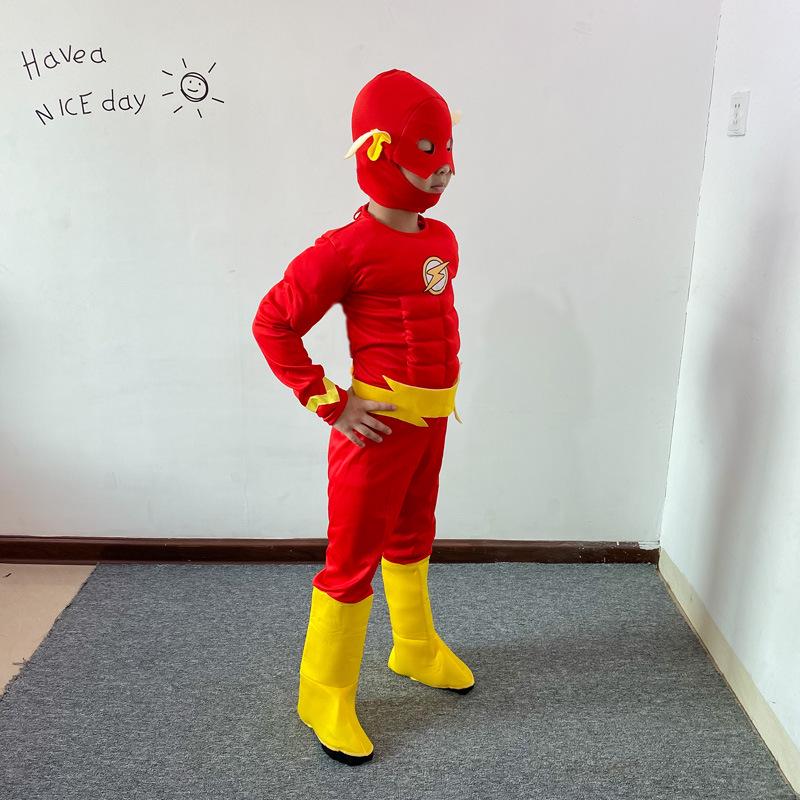 Children’s Muscle Suit The Flash Anime Cosplay Costume