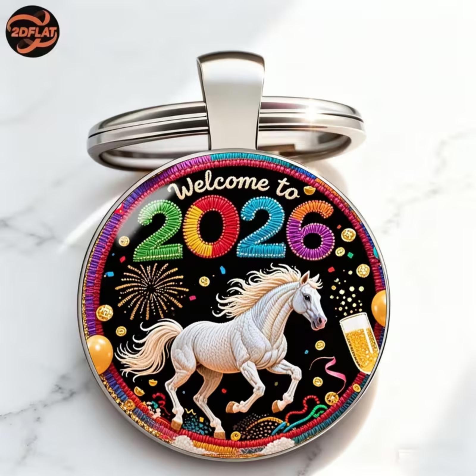 

Модний сплавний брелок-підвіска Кругле металеве кільце для ключів One Size