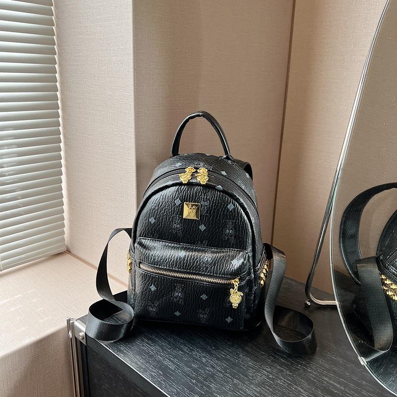 Fashion Backpack Women's New High-end Retro Casual Backpack Travel Commuter Bag