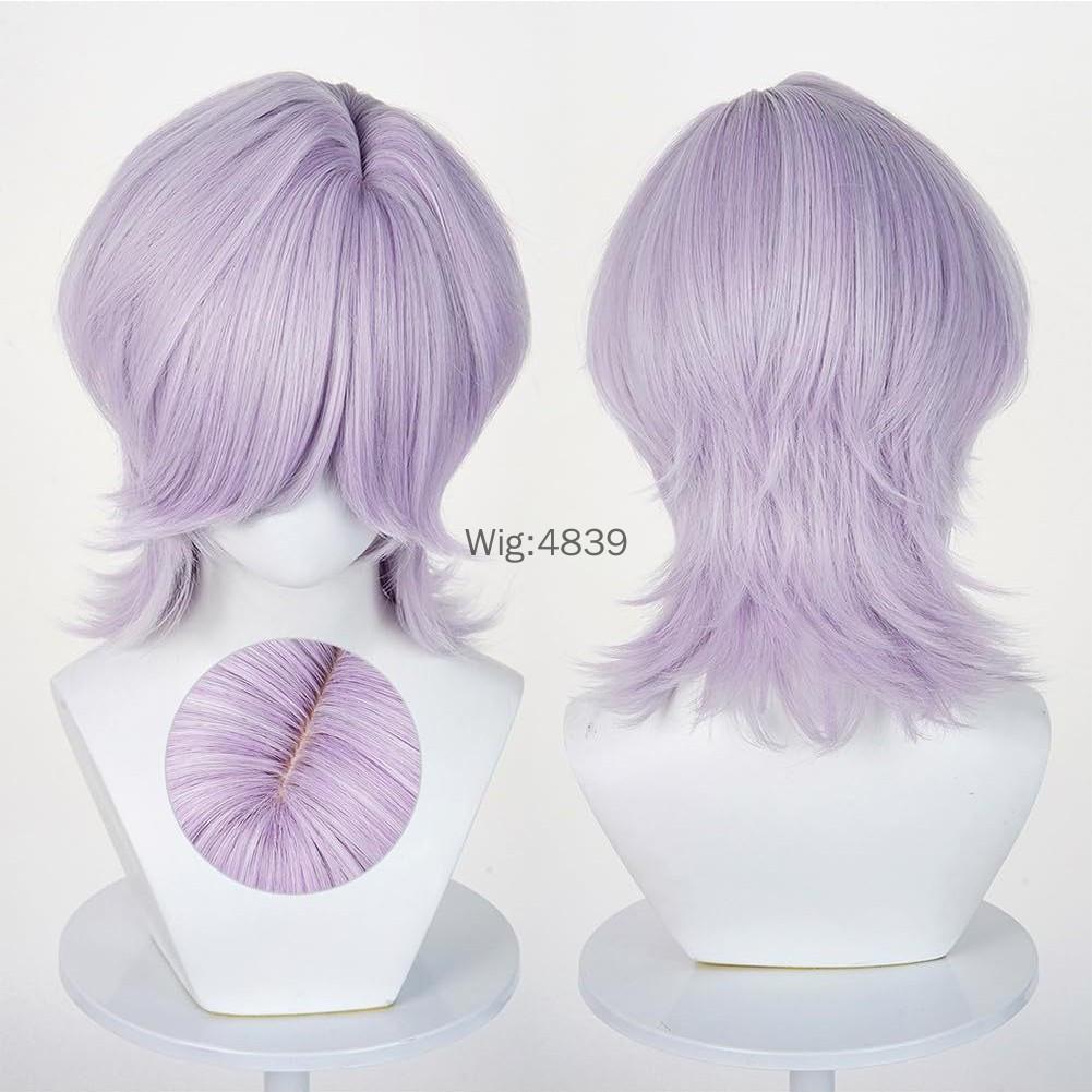 Anime Kpop Demon Hunters Saja Boys Group Mystery Cosplay Costume Wig Idol Purple Vest Top Pants Outfit Halloween Stage Clothing