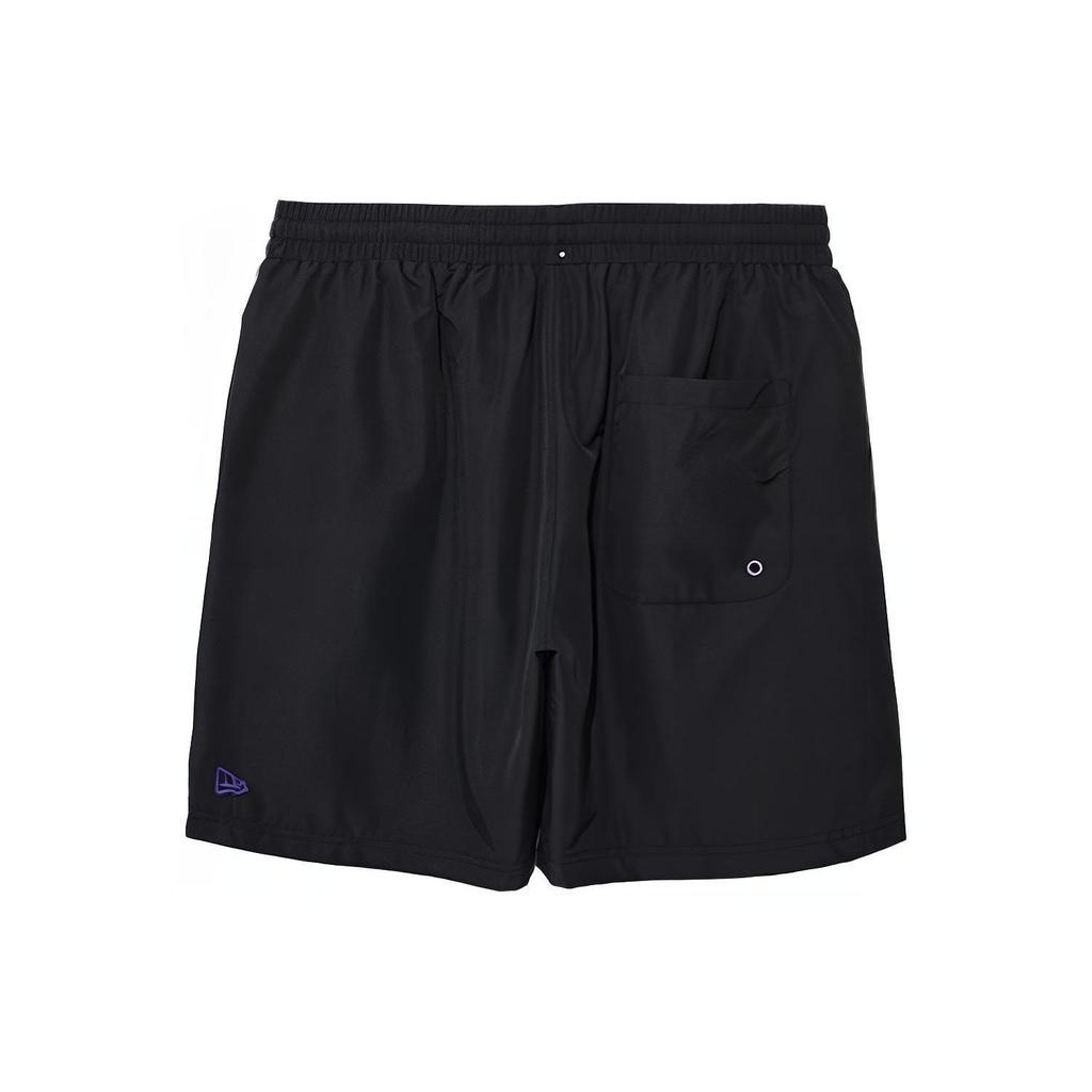 New Era Solid Woven Sports Casual Shorts Unisex shorts Black 13086648