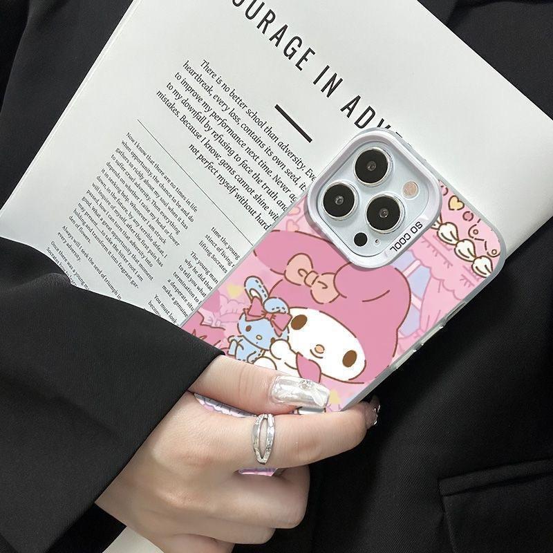 Explosive TEMU/Xiyin/TikTok Sanlio TK cat Hello Kitty for Apple 16 mobile phone case iPhone 15