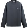 Comfortable Letter Print Loose Long Sleeve Sweatshirt Men Sweatshirt Gray 4442355-407