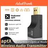 Fiber Aptx Optical Usb Bluetooth Audio Transmitter Aptxadaptivehdll Hifi Multipoint Wireless Adapter For Ps43 Xbox Tv Pc