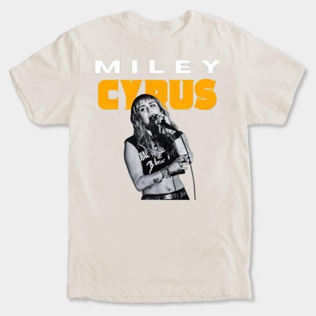 Miley Cyrus Tariik 2026 Neues Unisex T-Shirt Unisex Rundhals 100% Baumwolle Kurzarm Oversized Beliebtes Mode-T-Shirt Fan-Geschenke