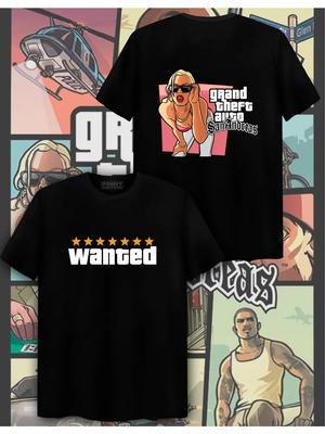 T-shirt met GTA San Andreas Print