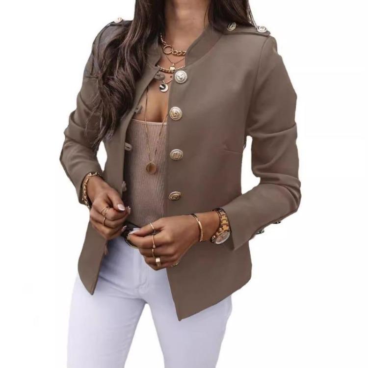 Women Long Sleeve Slim Fit Blazer Short Suit Jacket Casual Office Workwear for Women S