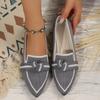 Fashion Women's Shoes Loafers Ballet Flats Pointed Toe Barefoot Slip-on Casual Low Heel Luxury Brand Woman Shoe New in Butterfly Female