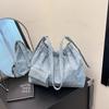 Denim bag women's large-capacity new summer niche shoulder messenger bag high-end tote bag