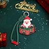 Cute Christmas Themed Pu Keychains Cartoon Designs Sturdy Lanyard Perfect For Holiday Gifting Bag Decor Daily Use