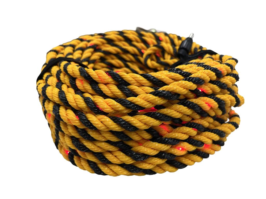 YAMAZEN Tiger Flash Solar 20m Red Illuminating Trolley Red High LED Day and Night Use Set, Rope, Solar-Powered, Illumination, Visibility,