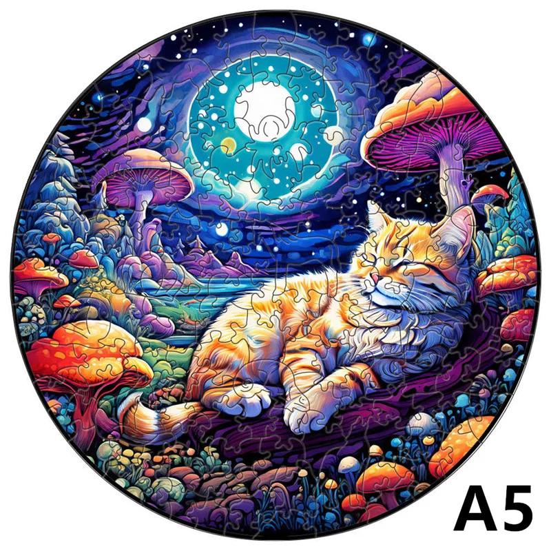 

Children Adorable Animal Wooden Puzzles Montessori Games 3d Wooden Puzzle Adults Xmas Plate Games designed for The Whole Family Diy -A9585