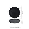 Meiguang Frosted Black Ceramic High-Footed Tableware Set: Rice, Soup & Noodle Bowls, Salad Bowls, Western Plates.