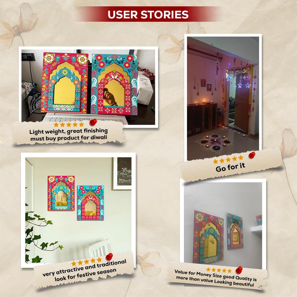 Home Decoration Items for Living Room | Jharokha Wall Hangings for Living Room | Wall Decoration Items for Bedroom | Decorative Items for Home