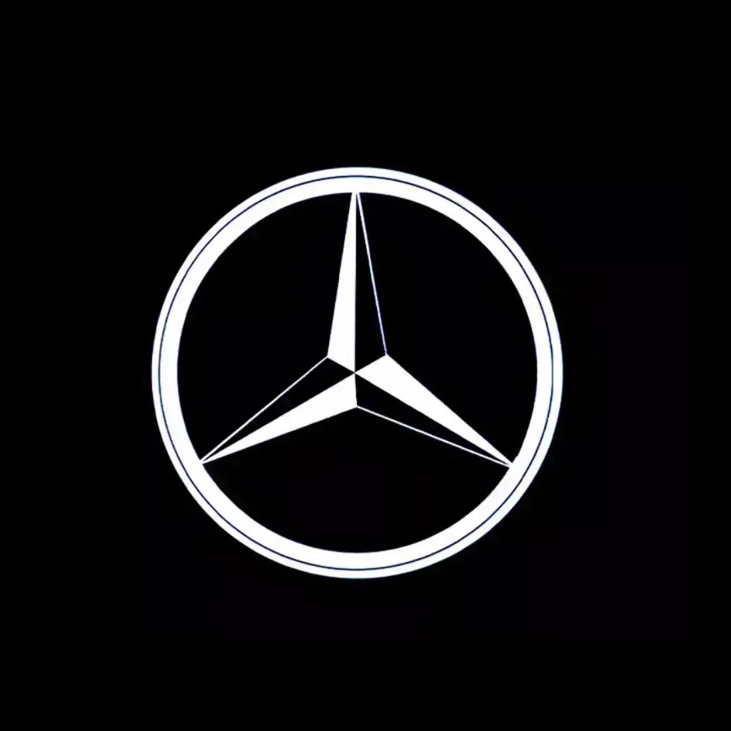 2Pieces Car Door Light Logo Laser Projector Ghost Shadow Welcome Light For Mercedes Benz CLA C117 C207 AMG CLS C218 W218 A207