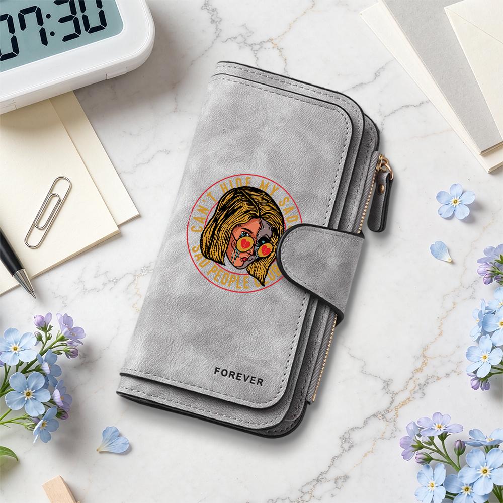 Women Fashion Pattern Wallet Forever Portable Card Holder Multi Pocket Casual Purse