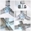 50mm Square Tube Connector Weld-Free Assembly Thickened Structure Tube Joint Bracket Galvanized Steel Multiway Connection