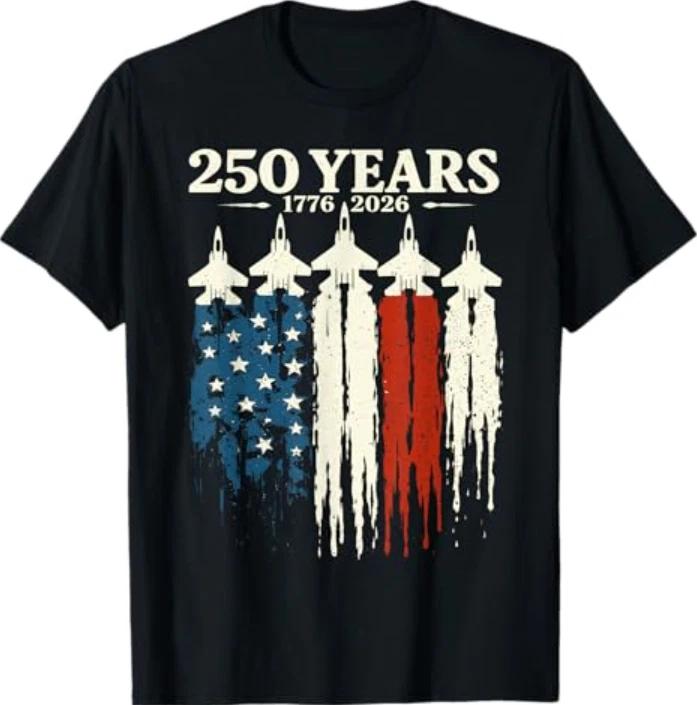 250 Anniversary USA Patriotic 250 Years American 4th of July T-Shirt XL