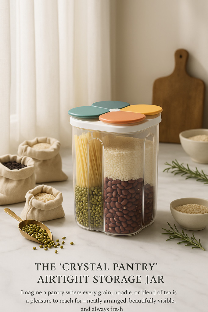 Cereals Storage Box Plastic Sealed Jar for Grain Noodle Transparent Food Keep Fresh Waterproof Container for Multigrain Tea Cans