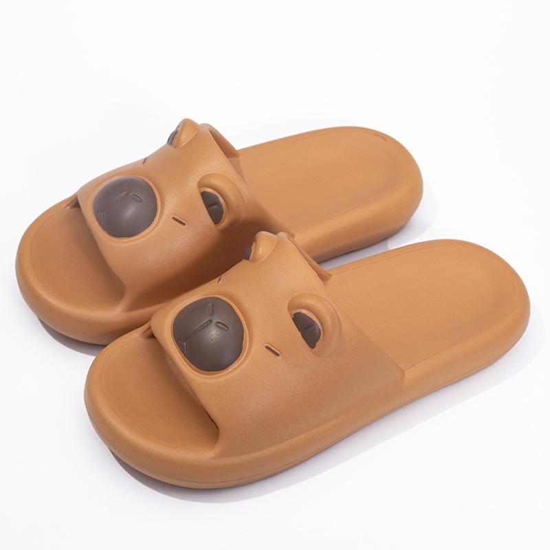 

Детские летние тапочки для родителей и детей, семейный набор из трех штук, домашние мультяшные тапочки для девочки и мальчика, прохладные тапочки для дома, для ванной, не пахнут ногами 34-35