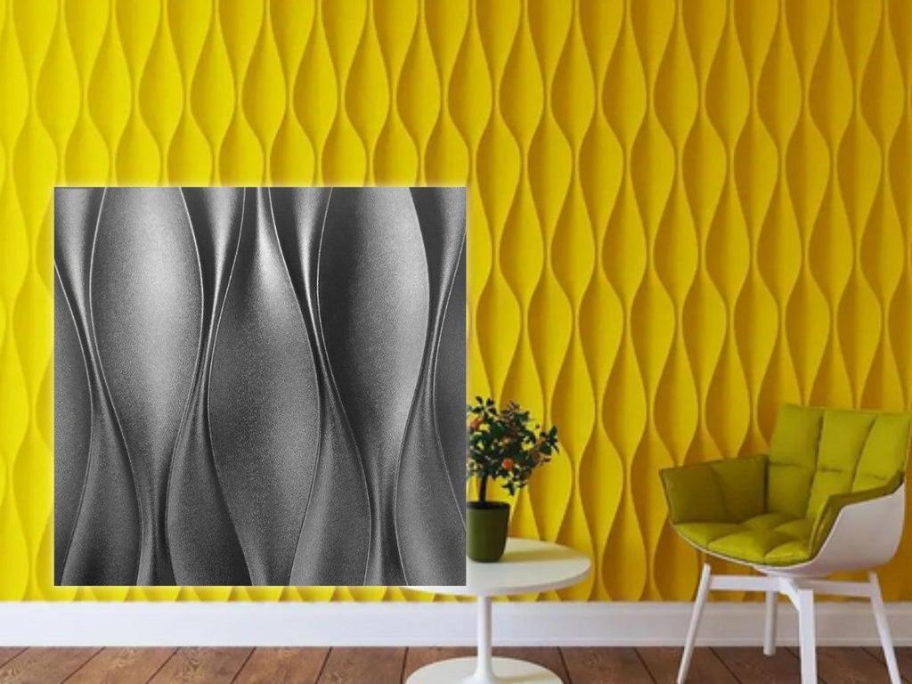Plastová forma pro výrobu 3D panelu "Buds"(3D forma na dekorativní stěnové panely na sádru a beton) Nástěnná dekorace.
