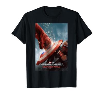 Marvel Studios Captain Brave New World Punch Poster America T-Shirt